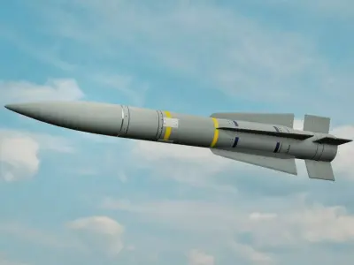 Missile US Army AIM-54 3D model