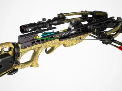  Hunting Crossbow Low-poly 3D model