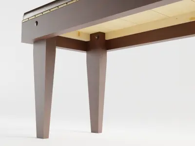 Victorian Doctors Examination Couch 3D model