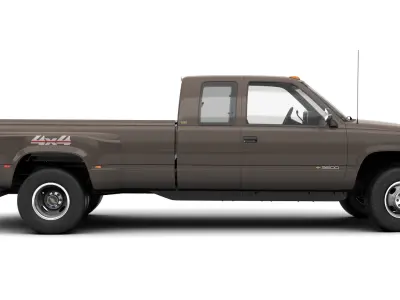 CHEVROLET SILVERADO 3500 EXTENDED CAB 1988 3D model