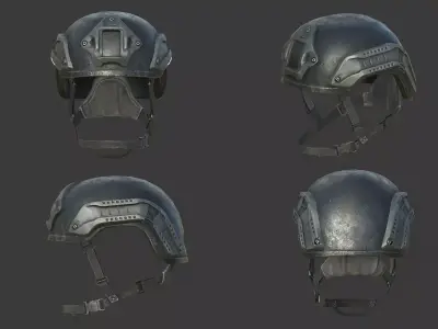 Nexus SF M3 Helmet Low-poly 3D model
