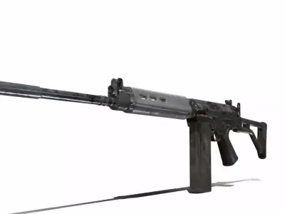 SA 58 BEL Low-poly 3D model