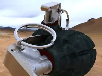 Grenade MK2 bomb 3D model