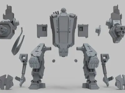 William Gun Walker 3D print model