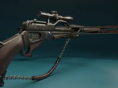 Crossbow  Low-poly 3D model