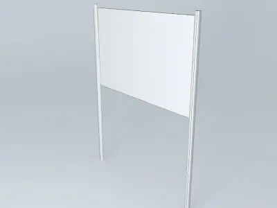 Unmarked Holes Danger Sign Free 3D model