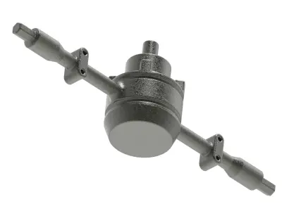 Truck Rear Axle 3D print model