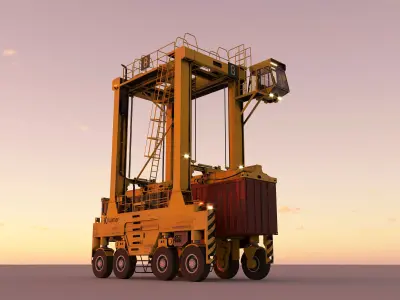 Straddle Carrier 3D model