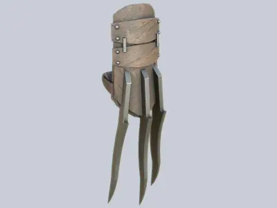 Claw weapon Low-poly 3D model