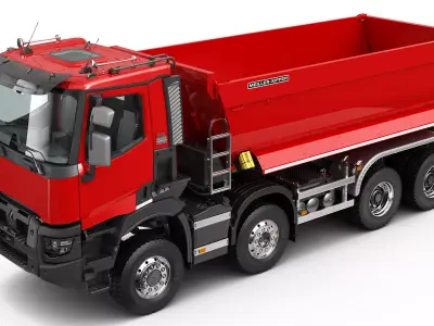 Renault K 8X6 dump truck 3D model