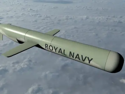 Tomahawk Missile Low-poly 3D model