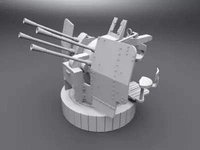 20mm Flak 38 Scale Model 3D print model