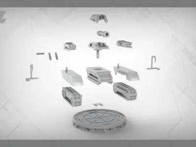TANK ER-BOT 21 3D print model