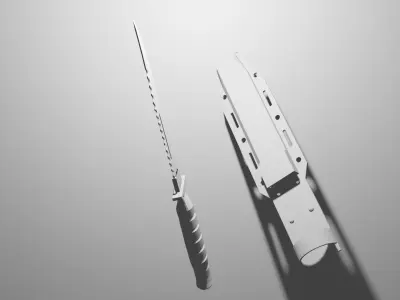 Combat knife Low-poly 3D model Low-poly 3D model get