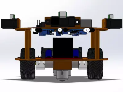 Line Following Robot Free 3D model