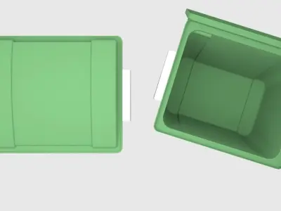 waste bin 3D model