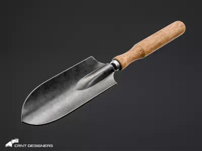 Garden Hand Trowel - Gardening Tool 3D model
