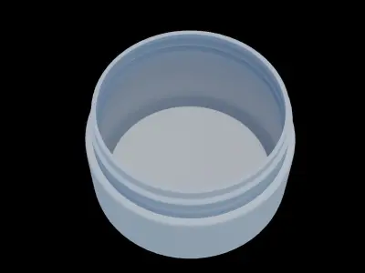 cosmetic cream jar 3D model