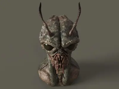 Alien insectoid Free 3D model