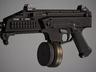 CZ Scorpion Low-poly 3D model