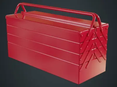 Toolbox 1A Low-poly 3D model