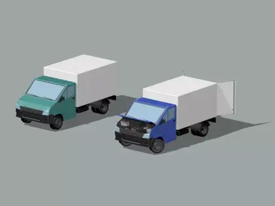 industrial goods van 3D model