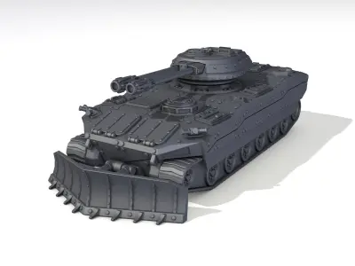Armored infantry vehicle - 3d-printed model 3D print model