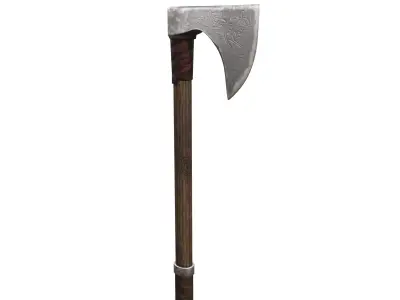 Ax Medieval Low-poly 3D model purchase