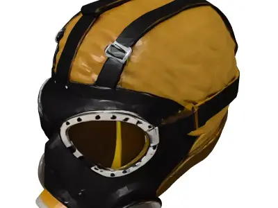 Realistic Industrial Gas Mask 3D Model 3D model