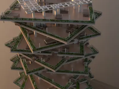 High Rise Building 102 3D model