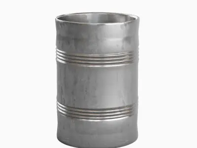 Steel Barrel B Set 3D model