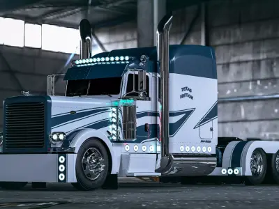 Peterbilt 389 Blue Edition JD 3D model