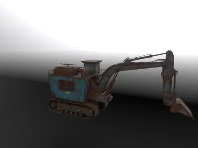 3D Model of heavy duty Excavator 3D model
