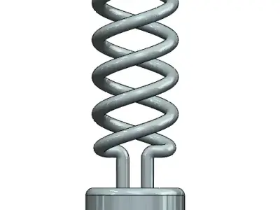 Spiral bulb 3D model purchase