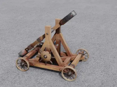 Catapult 3D model Low-poly 3D model purchase