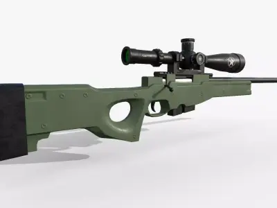 AWM Sniper Rifle 3D model