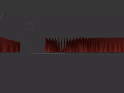 Wavy Fabric Ceiling 3ds Max Model  Free 3D model