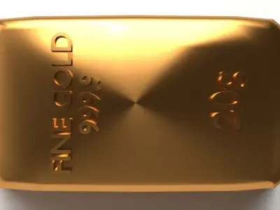 Goldbar 20gram 3D model