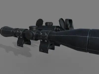 Tactical Sights Pack 3D model Low-poly 3D model