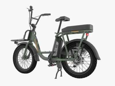Radrunner electric bike with basket 3D model