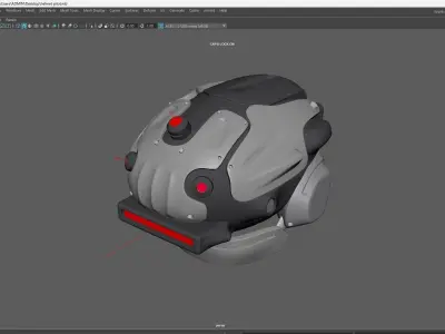 helmet pilot  Low-poly 3D model