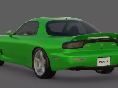 1993 Mazda RX-7 3D Model  Rotary Legend FD3S 3D model