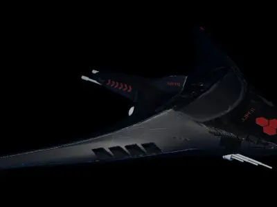PBR - Spaceship Game Ready - Melving JJPEA Low-poly 3D model