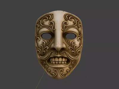 Anger Mask 3D print model