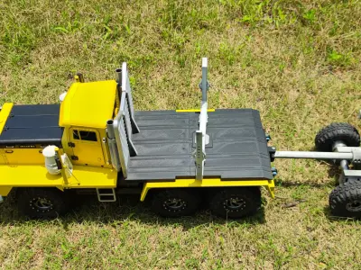 P12 TRX6 logging bed and trailer - 1-10 RC body attachment 3D print model