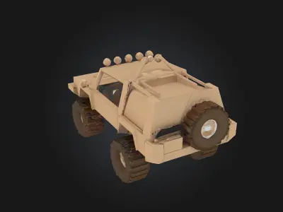 Desert Rover  Conquer the Sands in Style 3D model