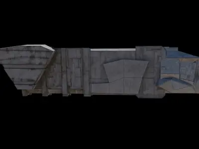 dune Atreides spaceship 3D model