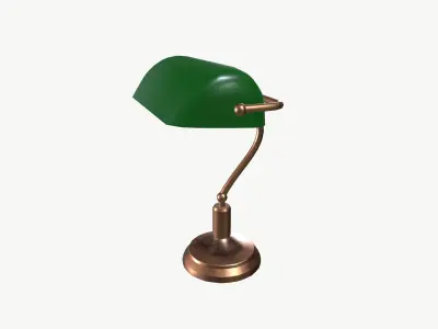 Desk Lamp Low-poly 3D model 23
