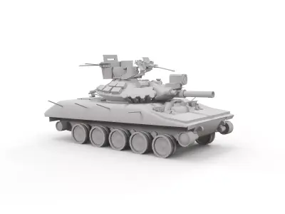 Tank Light Free 3D model