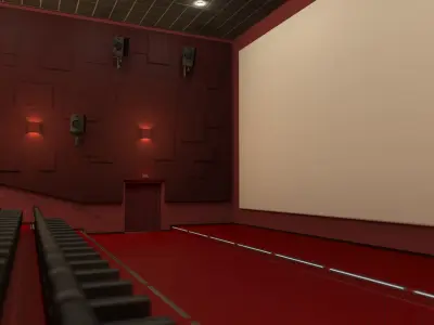 Movie Theater 3D model purchase